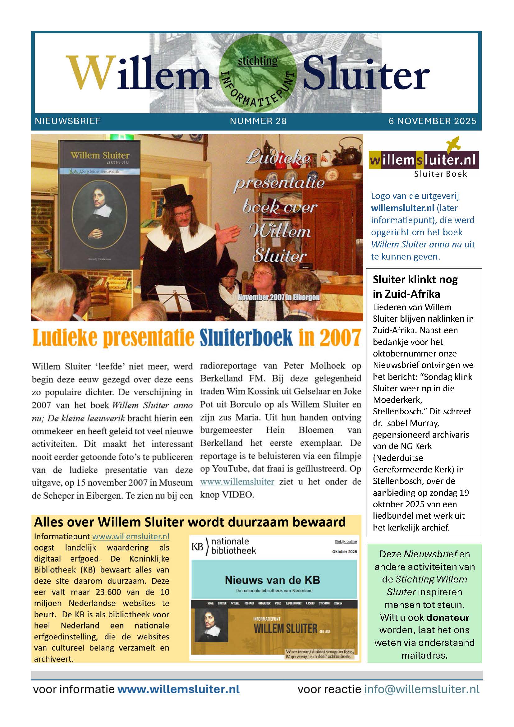 Nieuwsbrief 28