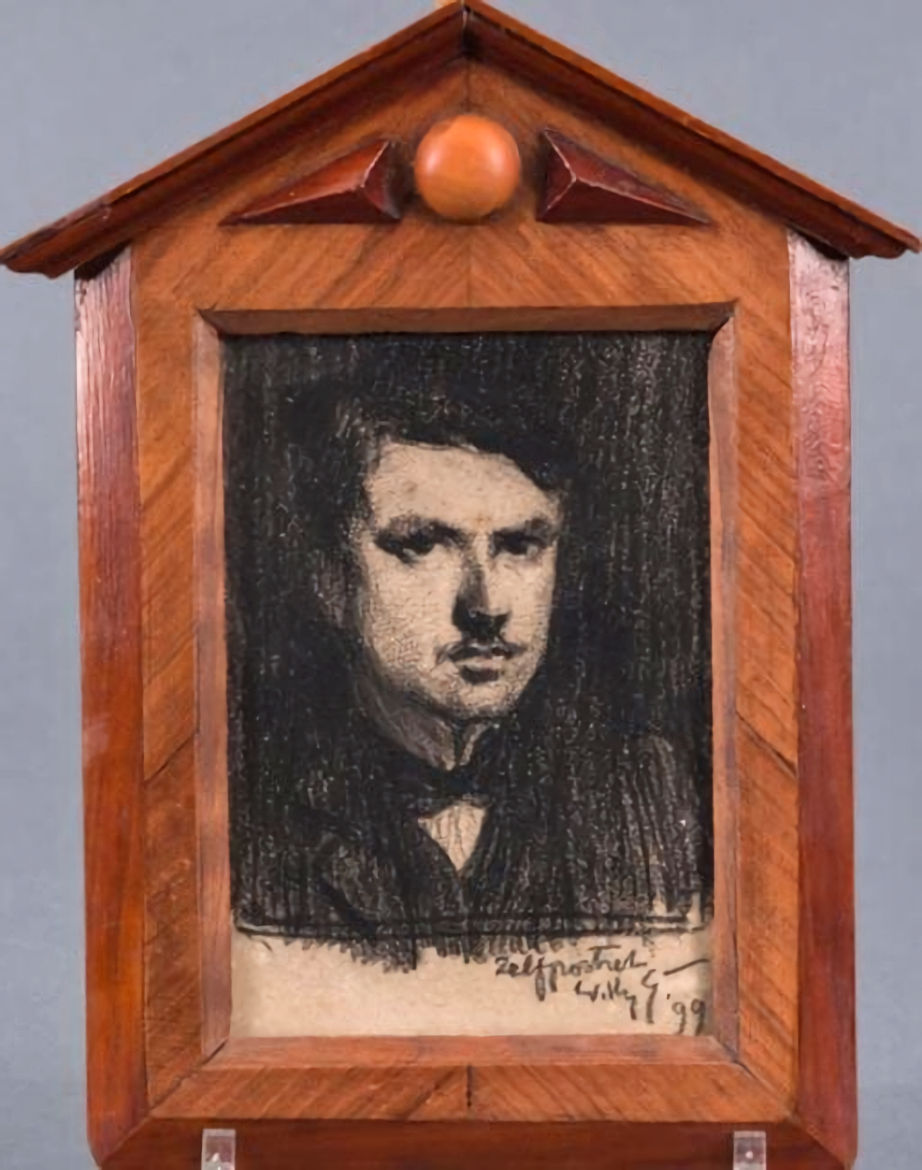 Zelfportret Willy Sluiter - 1899